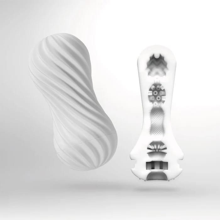 Tenga FLEX Silky White/Black & Tenga - Moova Series Masturbation Flex Cup