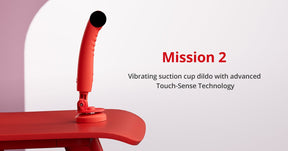 Lovense Mission 2 Powerful Vibrating Suction Cup Dildo App Controlled