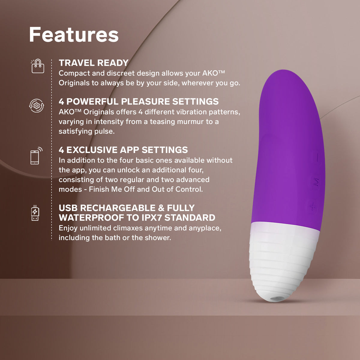LELO AKO Originals with App Control Clitoral Vibrator 阴蒂按摩棒