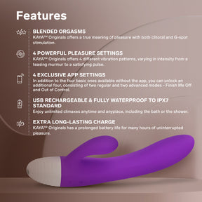 LELO KAYA Originals with App Control Rabbit Vibrator 优雅愉悦专为女性设计的奢华按摩器