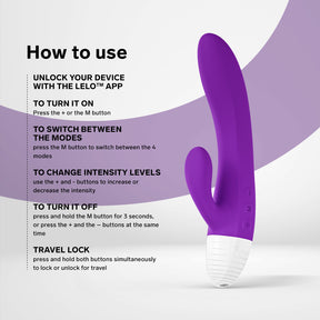 LELO KAYA Originals with App Control Rabbit Vibrator 优雅愉悦专为女性设计的奢华按摩器