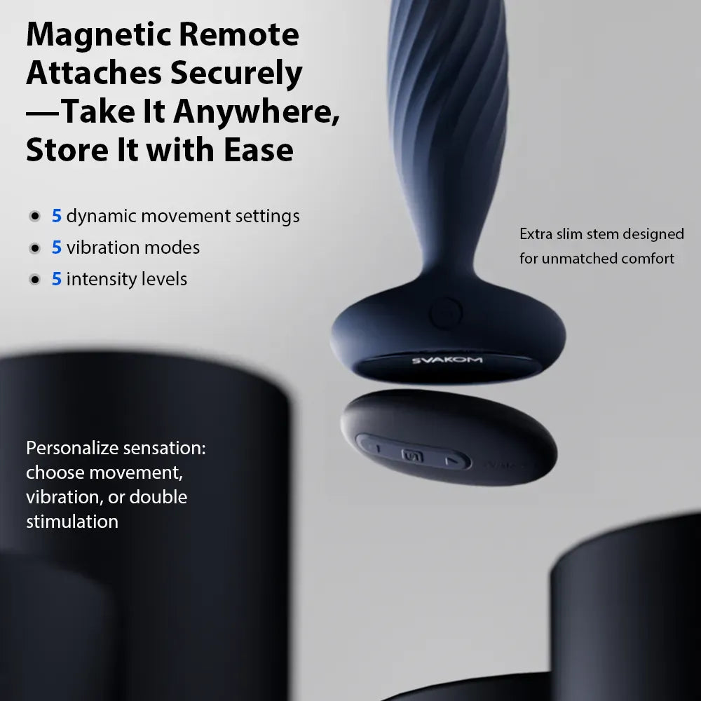 SVAKOM  Jordan PLUS Retractable Strong-Vibration Heated Anal Plug Toy  司沃康svakom易凯PLUS肛塞后庭伸缩强震加热肛门神器