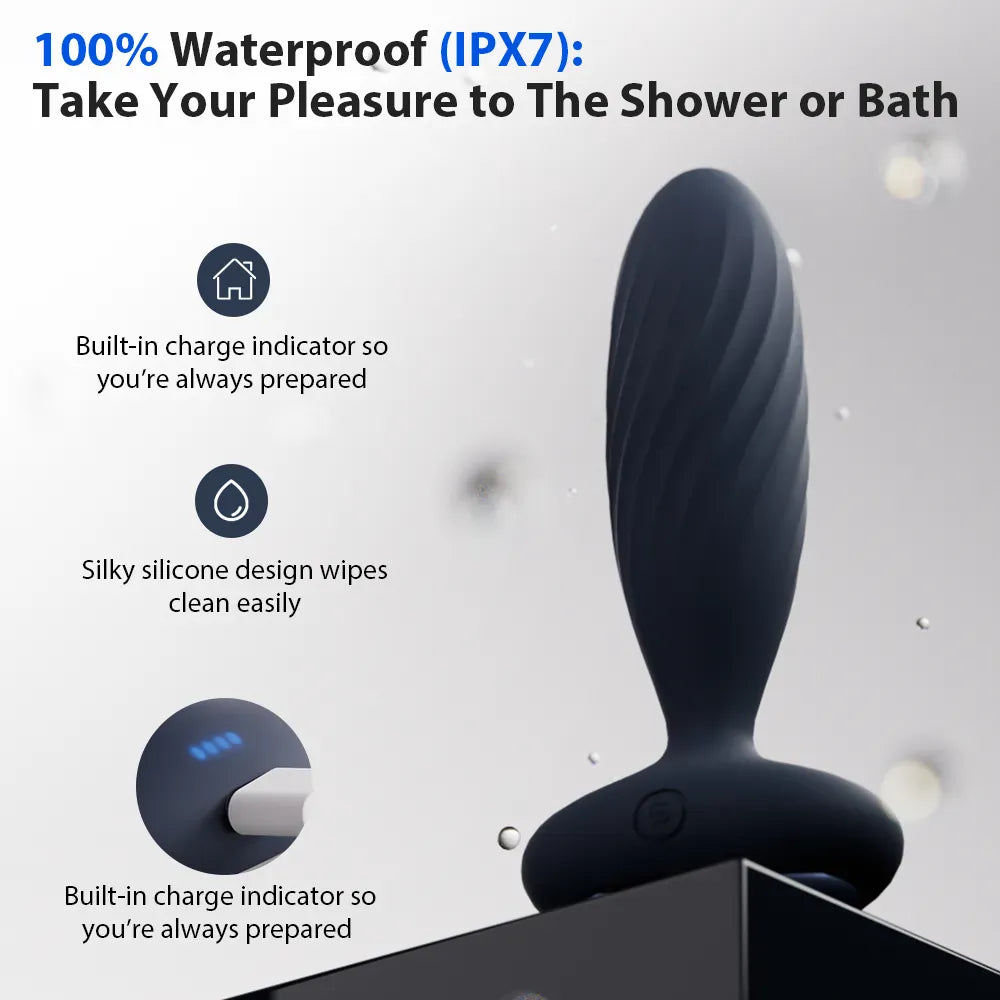 SVAKOM  Jordan PLUS Retractable Strong-Vibration Heated Anal Plug Toy  司沃康svakom易凯PLUS肛塞后庭伸缩强震加热肛门神器