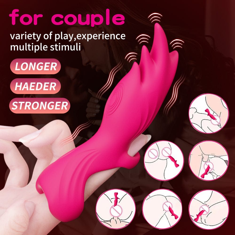 Yeain SixFinger Magic Sleeve Vibrator Set Adult toys vibrator for couple