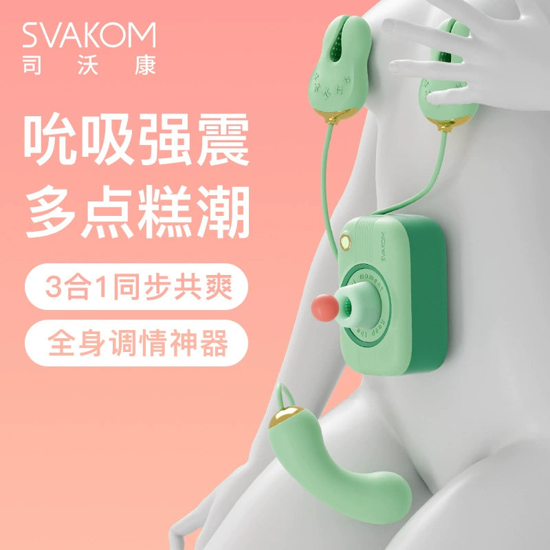 SVAKOM Xi Ji APP-Controlled Suction Vibrating Egg – Powerful Clitoral Stimulator & Massager