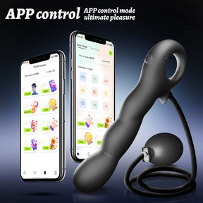 Explorer APP-Controlled Inflatable Anal Plug | Expandable Vibrator for Men & Women  探索者APP控制充气膨胀肛塞男女后庭震动棒成人自慰器