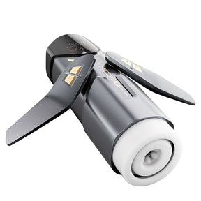 Mizzee Yashen male masturbator with intelligent app interaction, fully automatic dual-thrust electric handle 谜姬夜神飞机杯智能app互动全自动双伸缩手柄电动