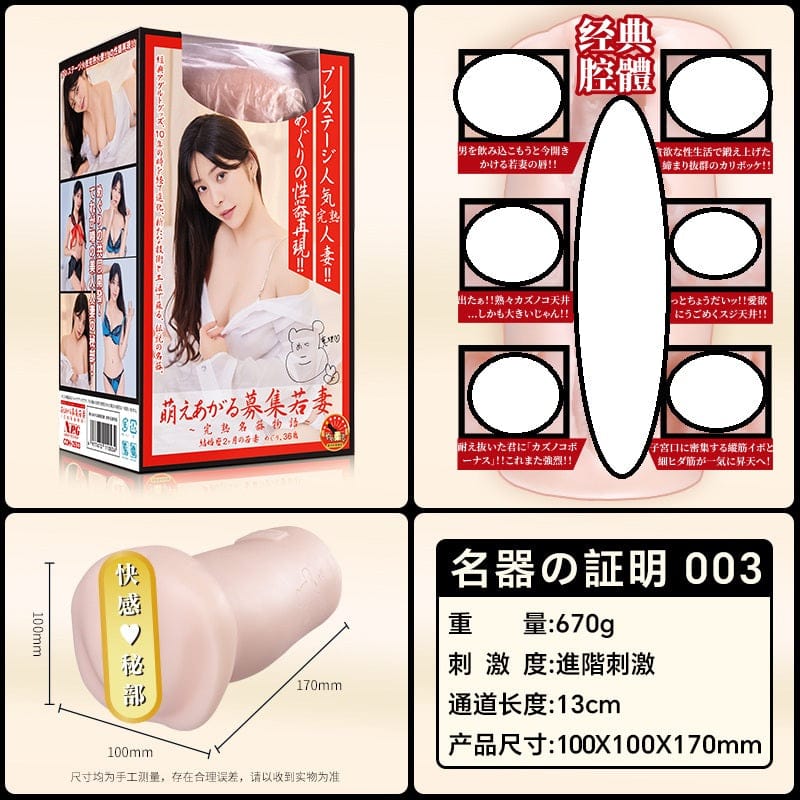 NPG 003 Premium Silicone Male Masturbator – Realistic Textured Sleeve