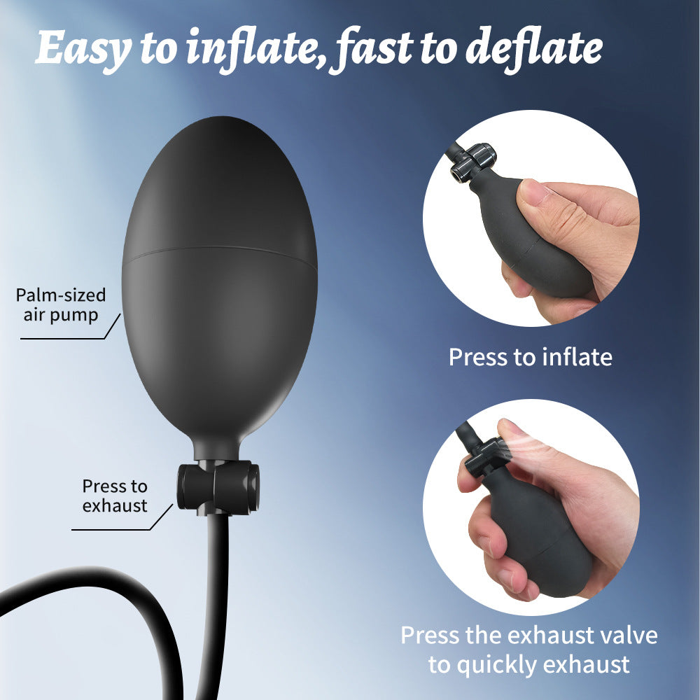 Explorer APP-Controlled Inflatable Anal Plug | Expandable Vibrator for Men & Women  探索者APP控制充气膨胀肛塞男女后庭震动棒成人自慰器