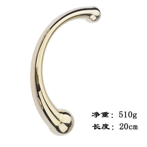 Stainless Steel Wand Dual Tail Anal Plug For Couple Unisex Prostate Massager