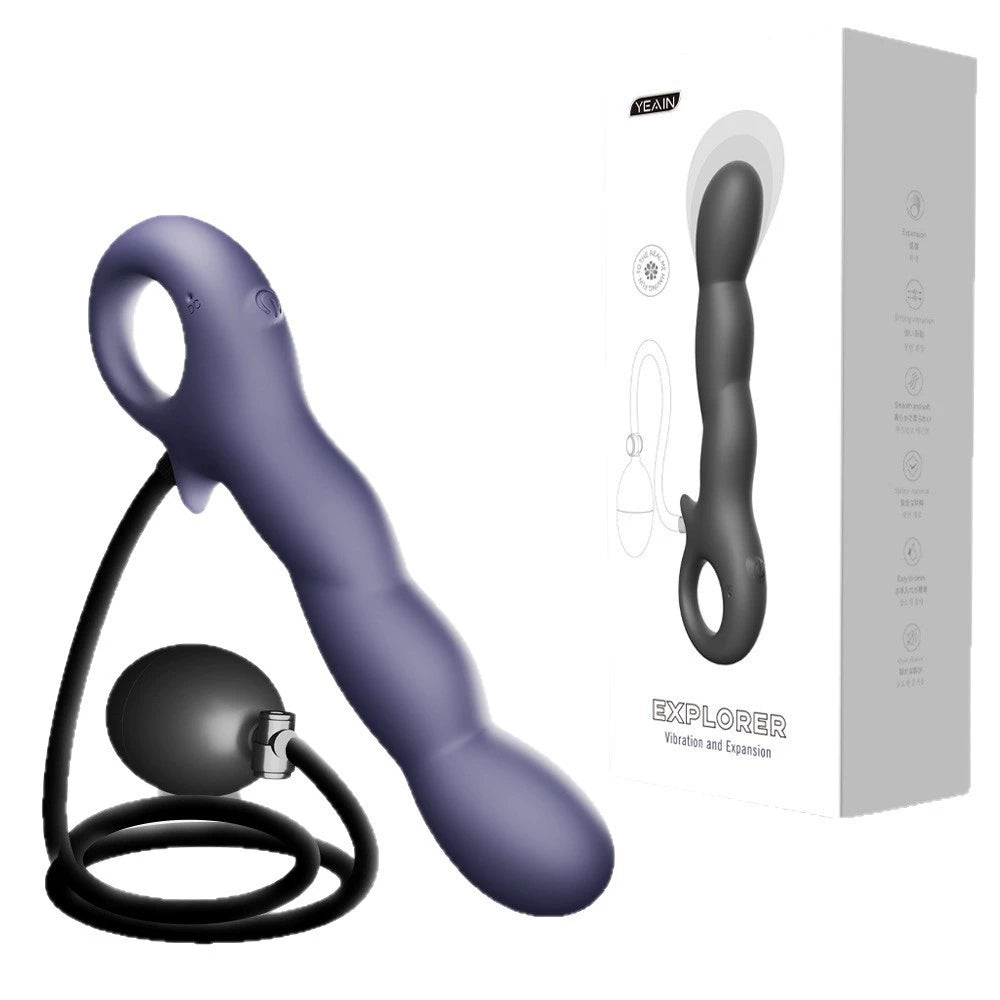 Explorer APP-Controlled Inflatable Anal Plug | Expandable Vibrator for Men & Women  探索者APP控制充气膨胀肛塞男女后庭震动棒成人自慰器