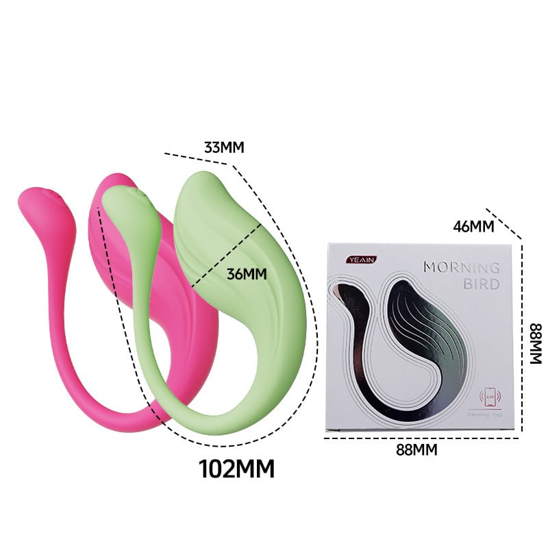 YEAiN Night Sakura Morning Bird Smart App-Controlled Vibrating Egg – App Remote Control, Hands-Free, Quiet Design
