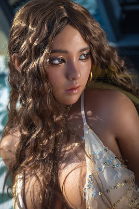 Irontech Curly Hair Tan Sex Doll 164cm S40 Eileen Full Silicone
