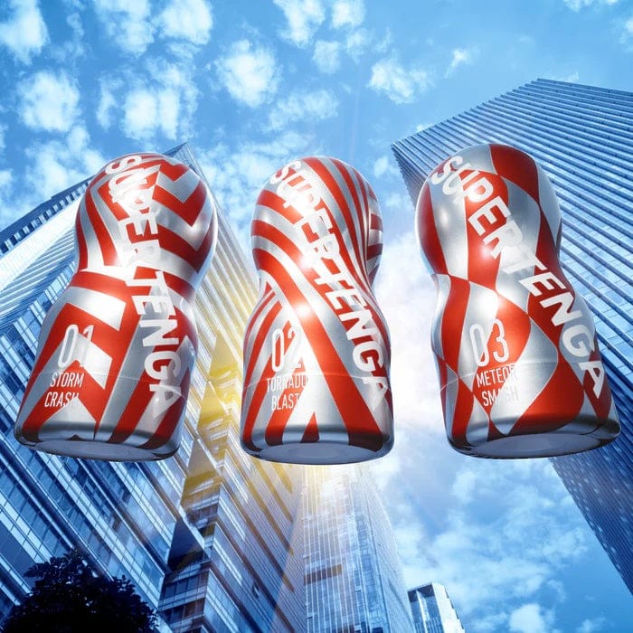 SUPER TENGA Series Cup – Storm Crash | Meteor Smash | Tornado Blast – Single Use Premium Edition