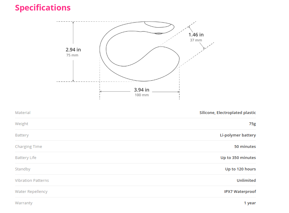 Lovense Lush 4 App-Controlled G-Spot Egg Vibrator