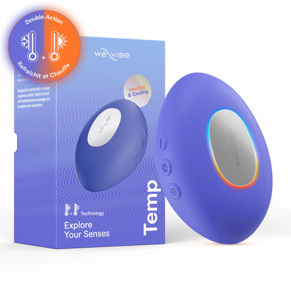 We-Vibe - Temp Warming and Cooling Clitoral Vibrator Lavender Blue  and  Tangerine