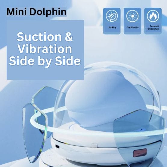 Galaku Touch 粉红海豚 UV 盒 带加热吸力强力振动器 女用