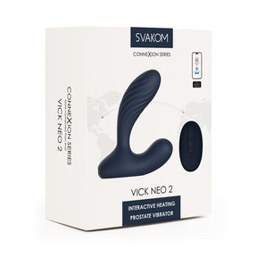 SVAKOM Vick Neo 2 App-Controlled Heating Prostate Vibrator SVAKOM Vick Neo 2 应用程序控制加热前列腺振动器