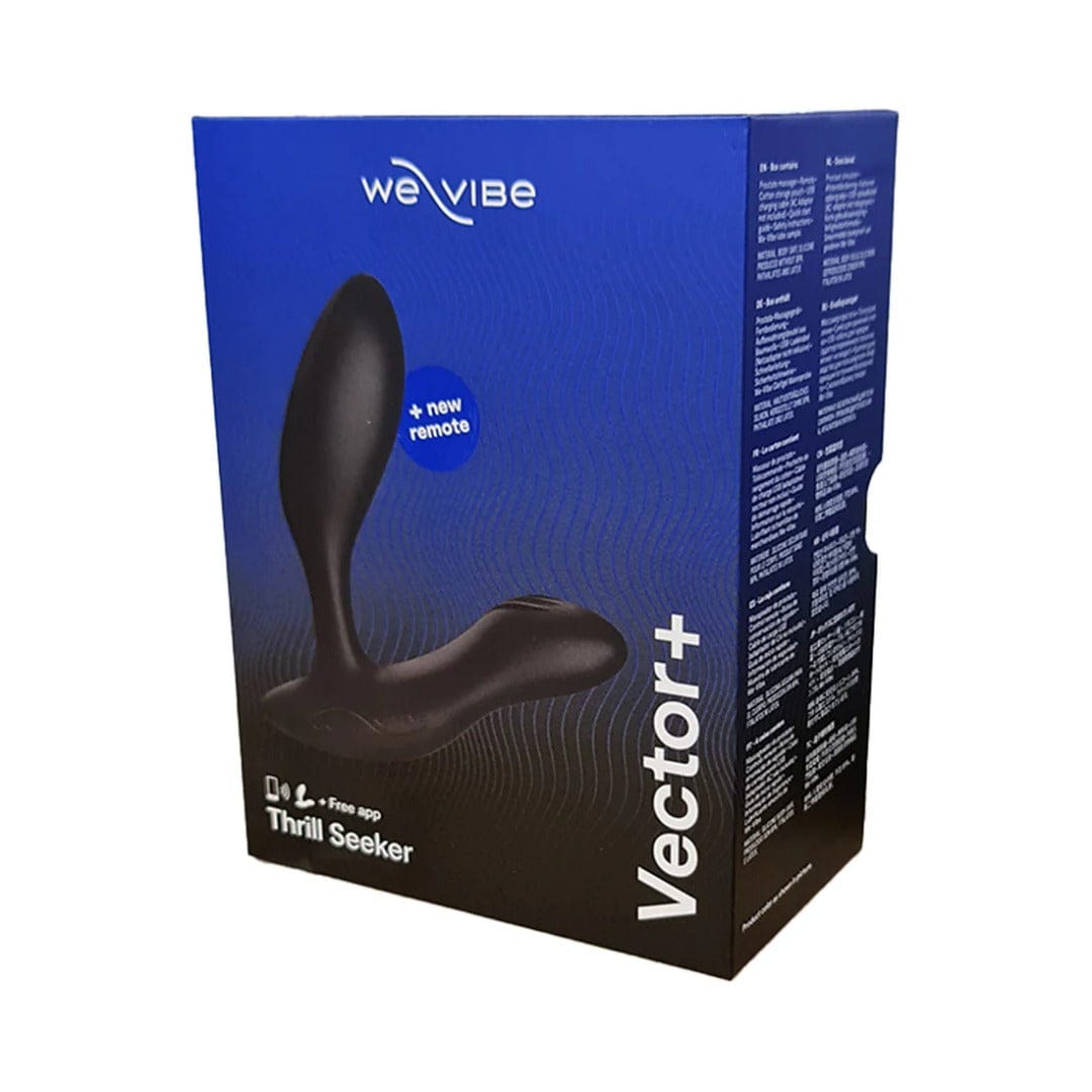 We-Vibe - Vector + Bluetooth App Controlled Vibrating Prostate Massager (Charcoal Black)