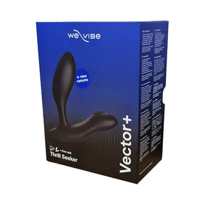 We-Vibe - Vector + Bluetooth App Controlled Vibrating Prostate Massager (Charcoal Black)