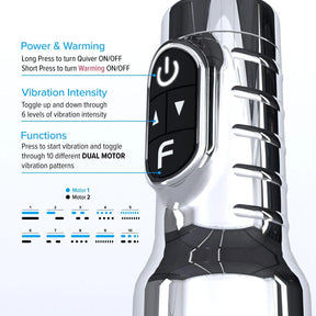 Fleshlight - Pink Quiver Rechargeable Vibrating Stroker Masturbator