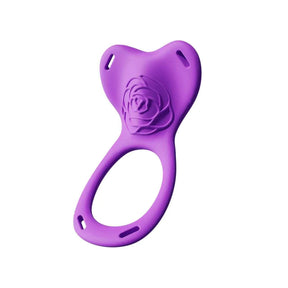 YEAIN Purple Rose Couple Resonance Vibrating Ring – App-Control Smart Intimacy Device YEAIN 紫玫瑰情侣共振振动环充电APP无线遥控震动器