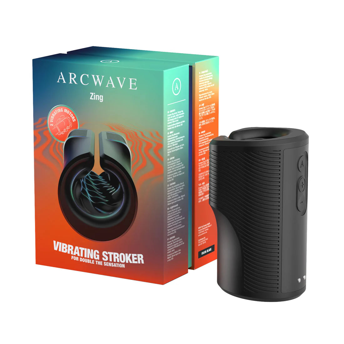 Arcwave Zing Dual-Motor Vibrating Stroker - Compact Precision Pleasure Device