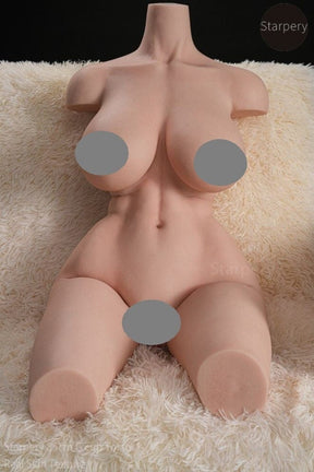 Starpery 85cm G cup Torso Realistic Skin Texture Torso Full Silicone Half Doll