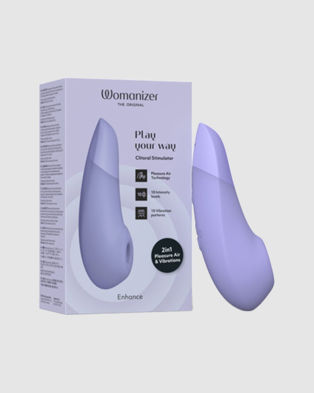Womanizer Enhance 2-in-1 Clitoral Stimulator with Pleasure Air & Vibrations 双效阴蒂刺激器（气动吸吮 + 振动）