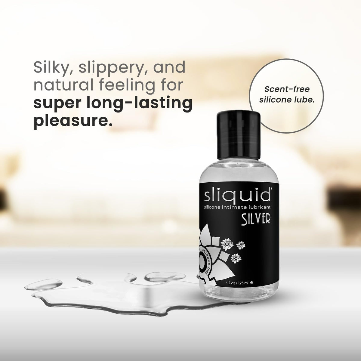 Sliquid Naturals Silver 60ml Silicone Lubricant