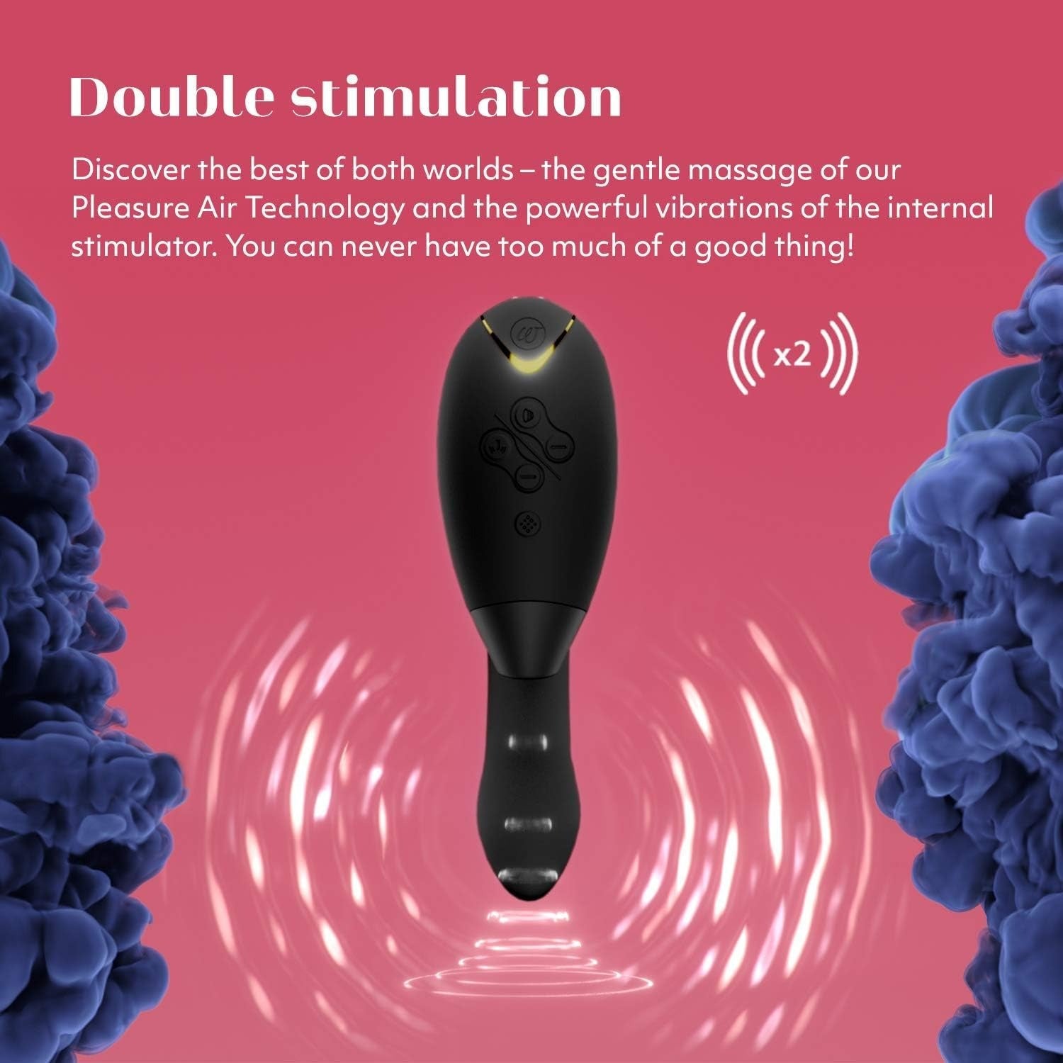 Womanizer Duo Rabbit Vibrator Dual Stimulation Clitoral & G-Spot Vibrating Toy for Women