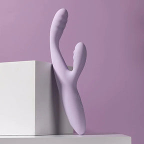 SVAKOM Cici+ 2 App-controlled Slim Rabbit Vibrator Pastel Lilac Cici+ 2 应用程序控制纤细兔形振动棒 – 柔和丁香紫
