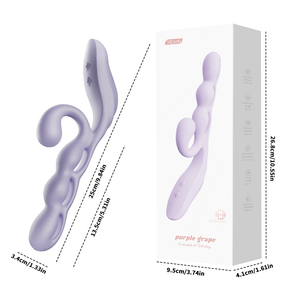 YEAIN Purple Grape App-Control Rabbit Vibrator with G-Spot & Clitoral Stimulation YEAIN 紫葡萄APP智能遥控兔耳震动棒女用
