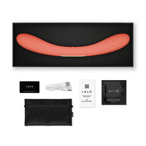 Lelo - Boomerang App-Controlled Dual Ended Vibrator Purple & Coral Red