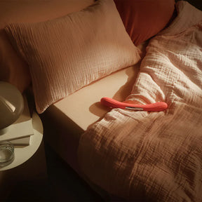 Lelo - Boomerang App-Controlled Dual Ended Vibrator Purple & Coral Red