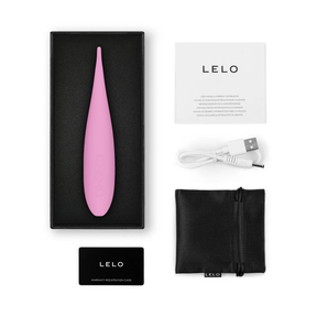 Lelo - Dot Travel Rechargeable Clitoral Pinpoint Vibrator Purple and Pink