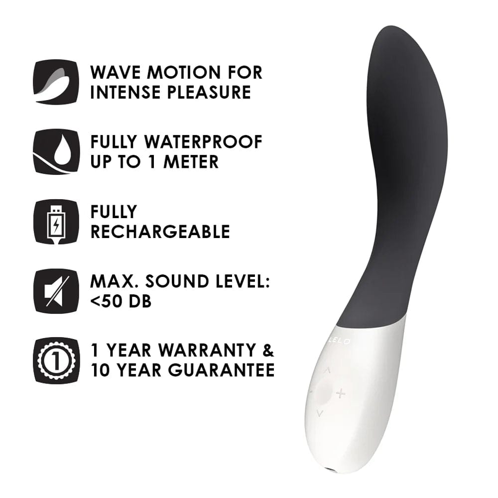 Lelo Mona Wave Rose & Black - Premium Vibrator with Wave Motion