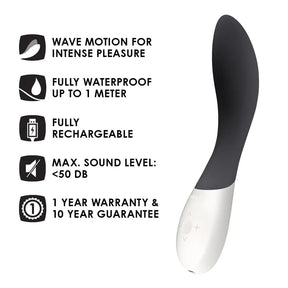 Lelo Mona Wave Rose & Black - Premium Vibrator with Wave Motion