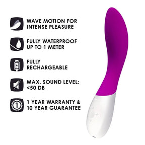 Lelo Mona Wave Rose & Black - Premium Vibrator with Wave Motion