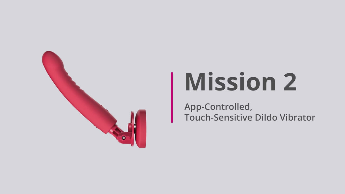 Lovense Mission 2 Powerful Vibrating Suction Cup Dildo App Controlled