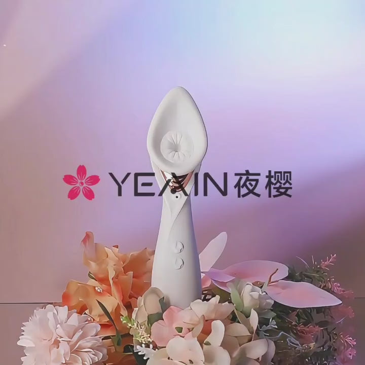 Yeain Fragrance Kiss Vacuum Suction Vibrator – Women's Adult Intimate Pleasure Toy  夜樱跨境抚香花真空吮吸震动成人情调趣玩具自慰器女用情性趣