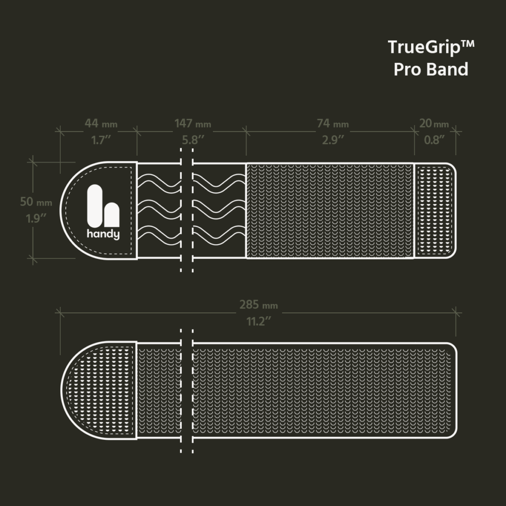 The Handy - TrueGrip Pro Band with Anti-slip Silicone Pattern The Handy Pro 固定带（防滑硅胶纹理）