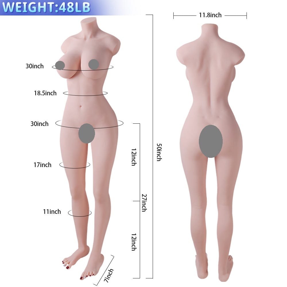 Zhou Qing Wei Half Realistic Real Life With Legs Half Body 22KG