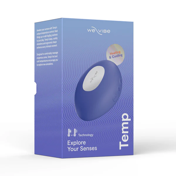 We-Vibe - Temp Warming and Cooling Clitoral Vibrator Lavender Blue  and  Tangerine