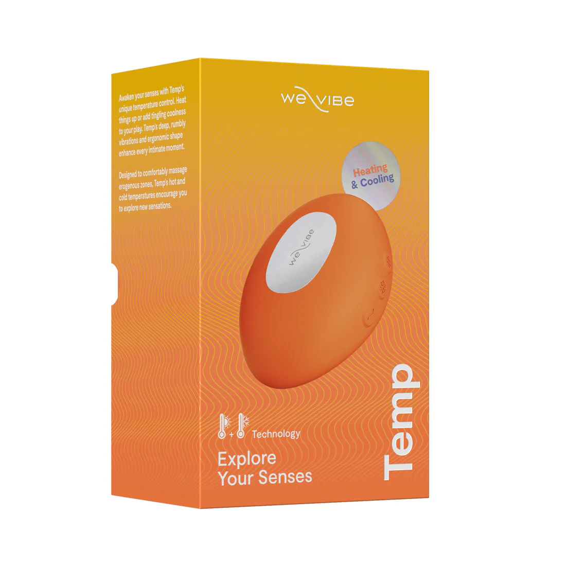 We-Vibe - Temp Warming and Cooling Clitoral Vibrator Lavender Blue  and  Tangerine