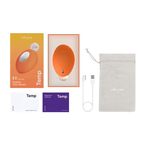 We-Vibe - Temp Warming and Cooling Clitoral Vibrator Lavender Blue  and  Tangerine