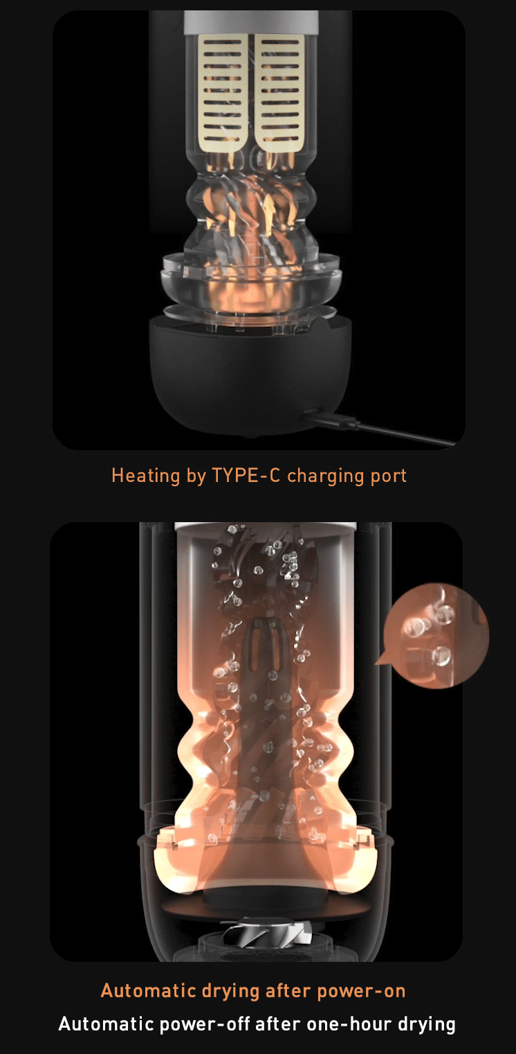 TRYFUN BLACK HOLE PRO Retractable Electric Masturbation Cup