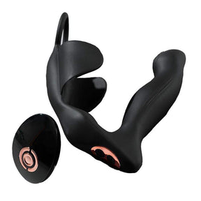 Jun Dao Ai Wireless Cock Ring Prostate Massager With Dual Vibration And Heating For Him