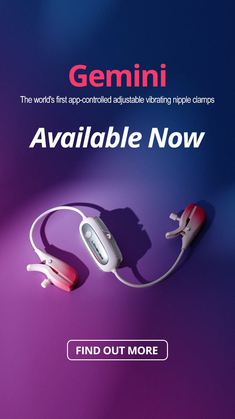 Lovense Gemini - The world's first app-controlled adjustable vibrating nipple clamps