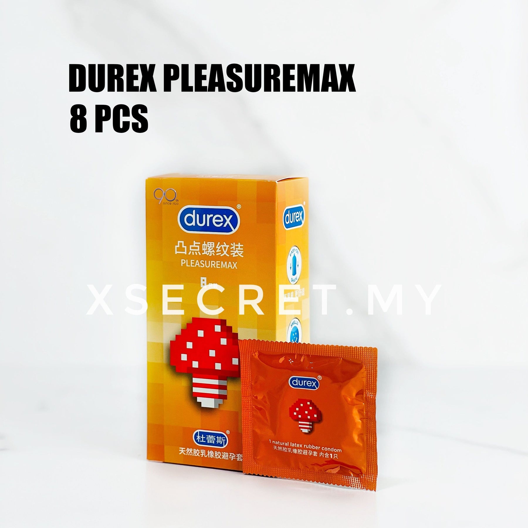 Kondom DUREX 8/10/12pcs Kondom 0.01mm Paling Nipis Tahan lama 安全套超薄避孕套 Water Base Kondom Lateks Asli Tahan